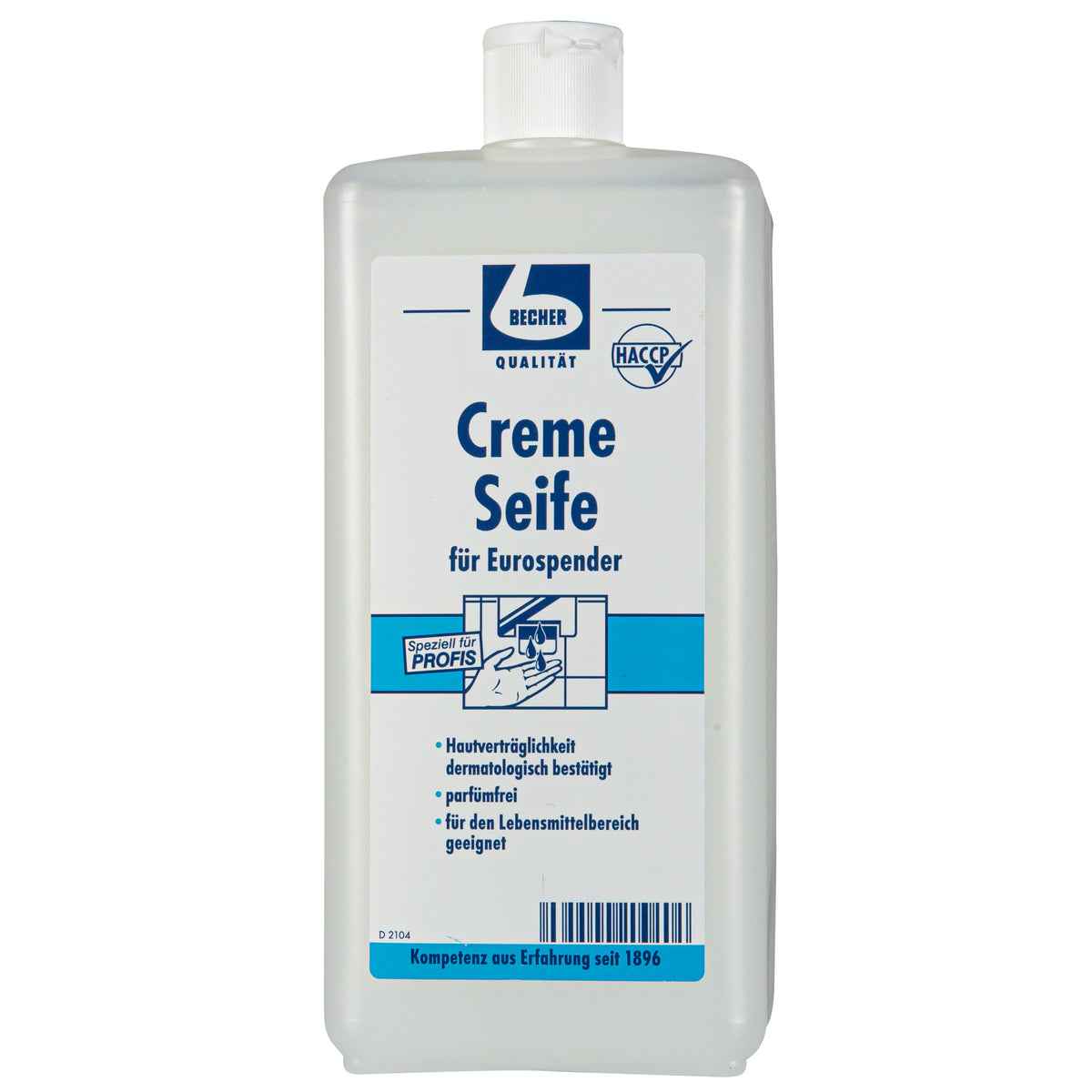 DR. BECHER Creme Seife für Eurospender 1L Flasche