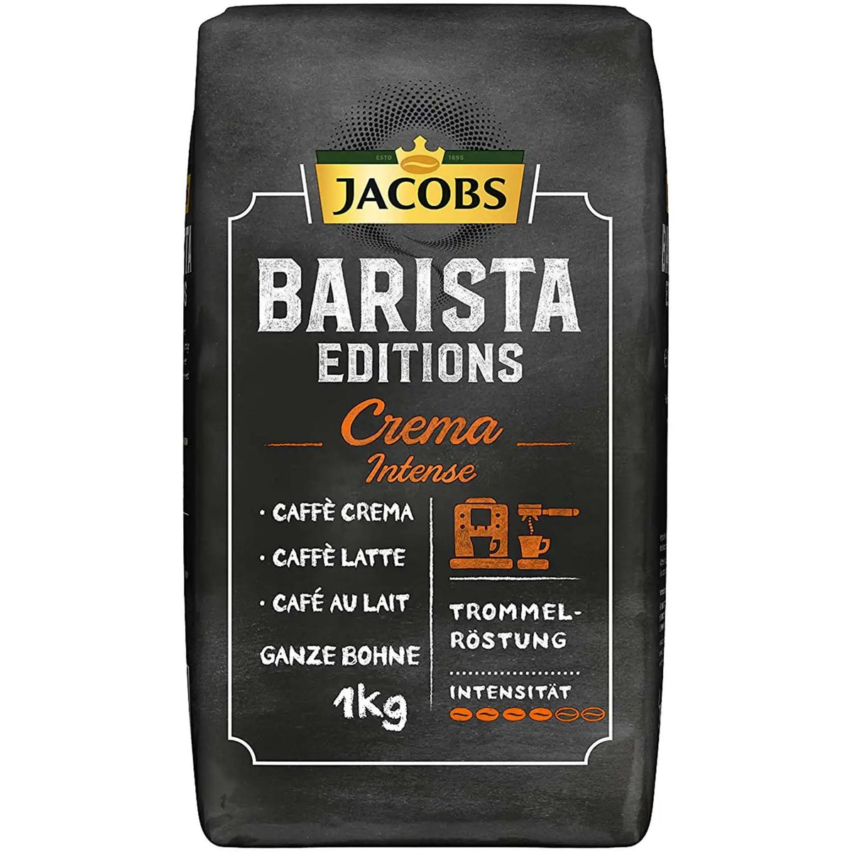 JACOBS BARISTA CREMA INTENSE ganze Bohnen 1000g