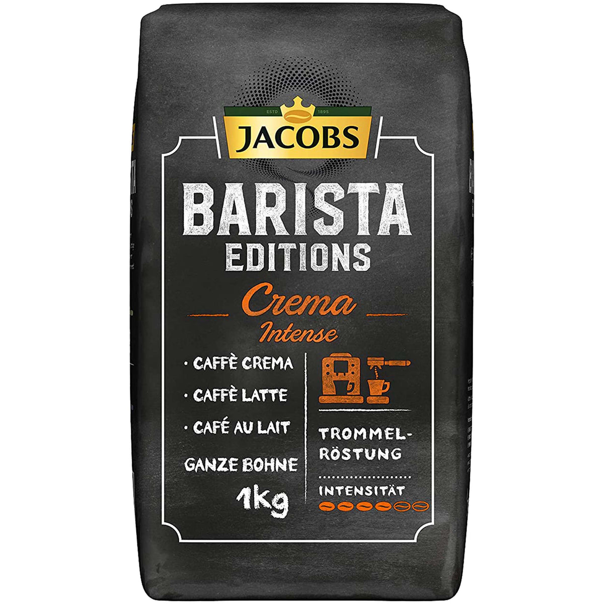 JACOBS BARISTA CREMA INTENSE ganze Bohnen 1000g