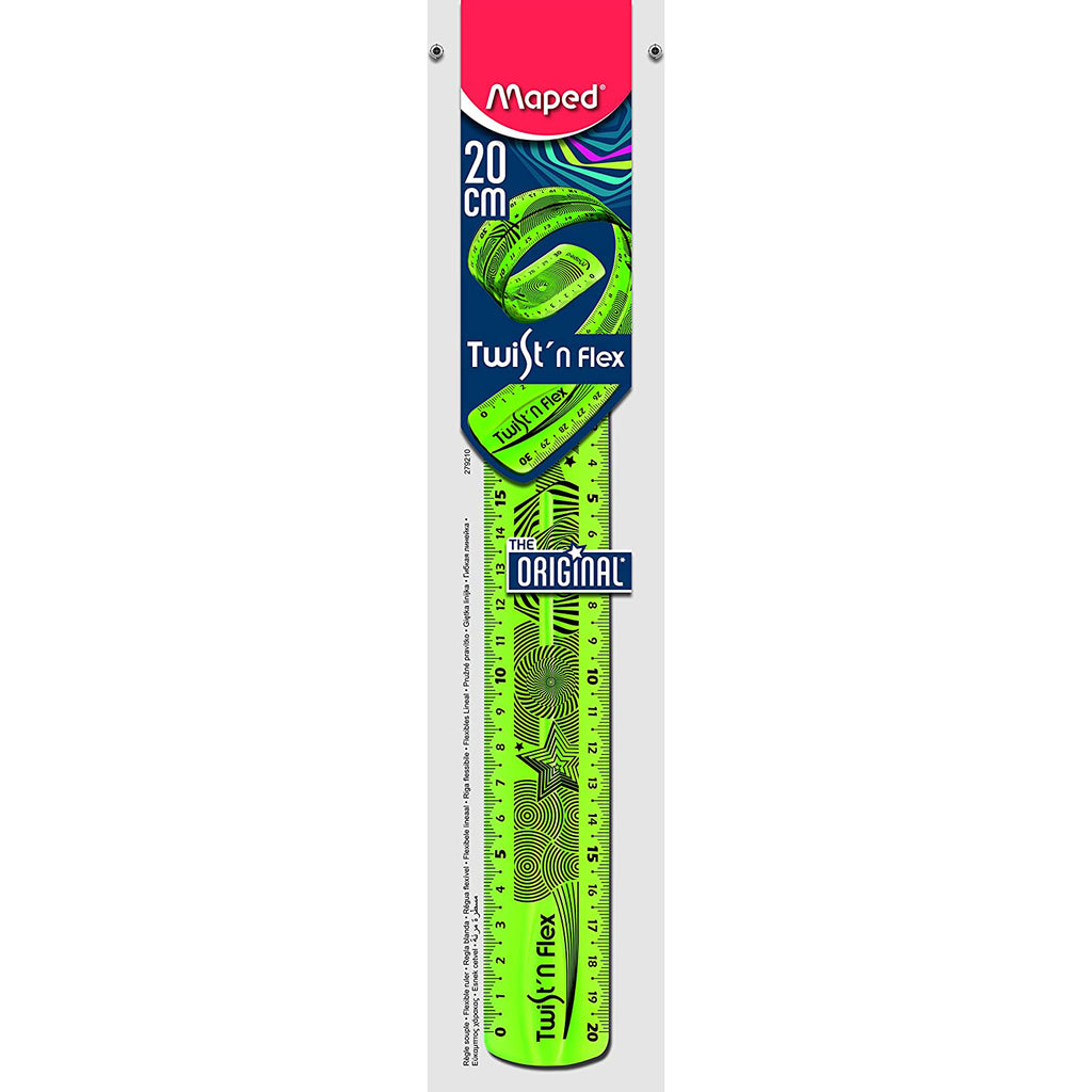 Maped Flachlineal Twist'n Flex, 200 mm, unzerbrechlich
