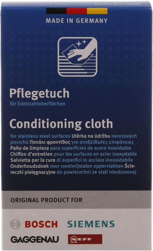 BSH Pflegetuch für Edelstahl Oberflächen