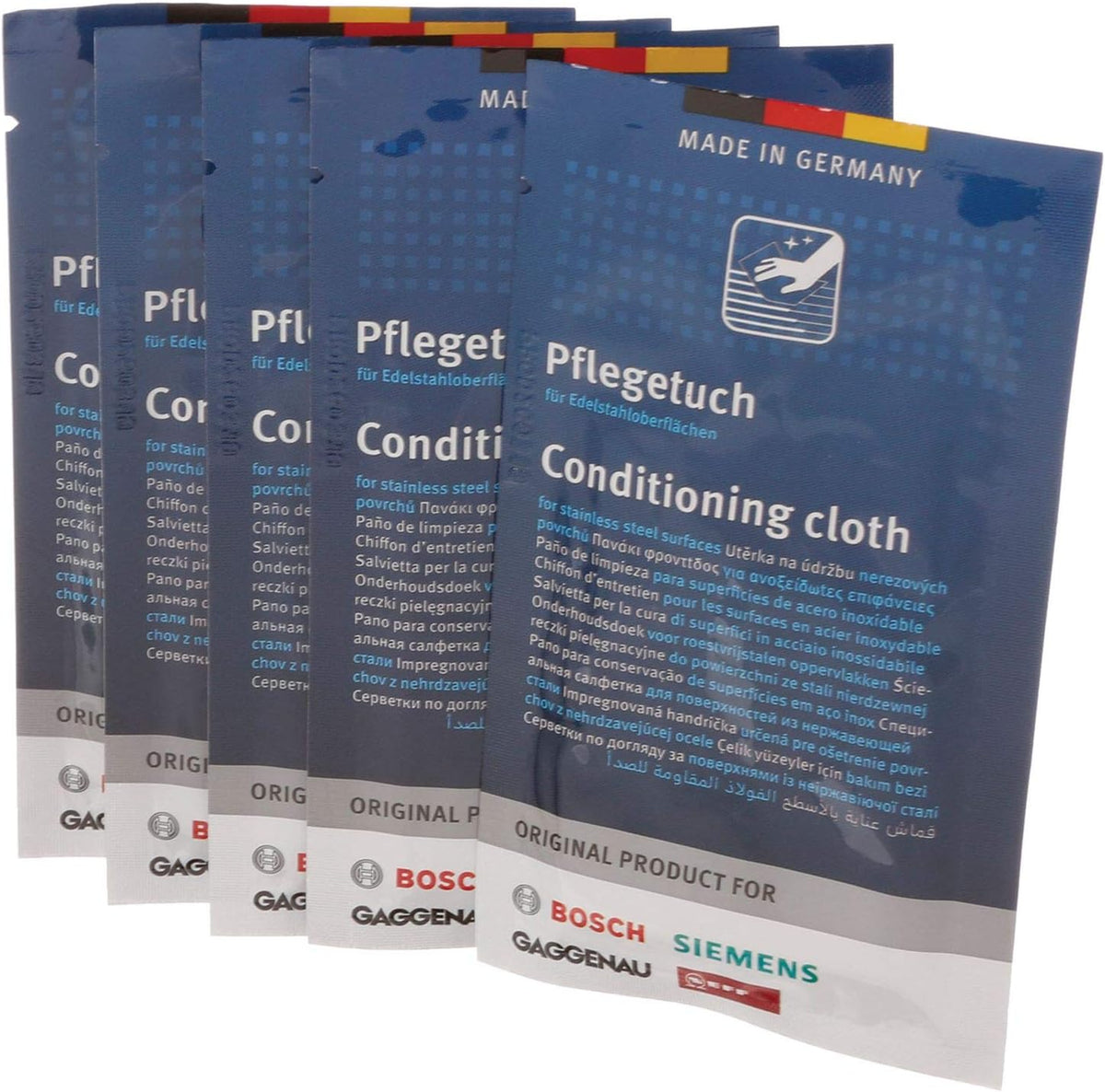 BSH Pflegetuch für Edelstahl Oberflächen
