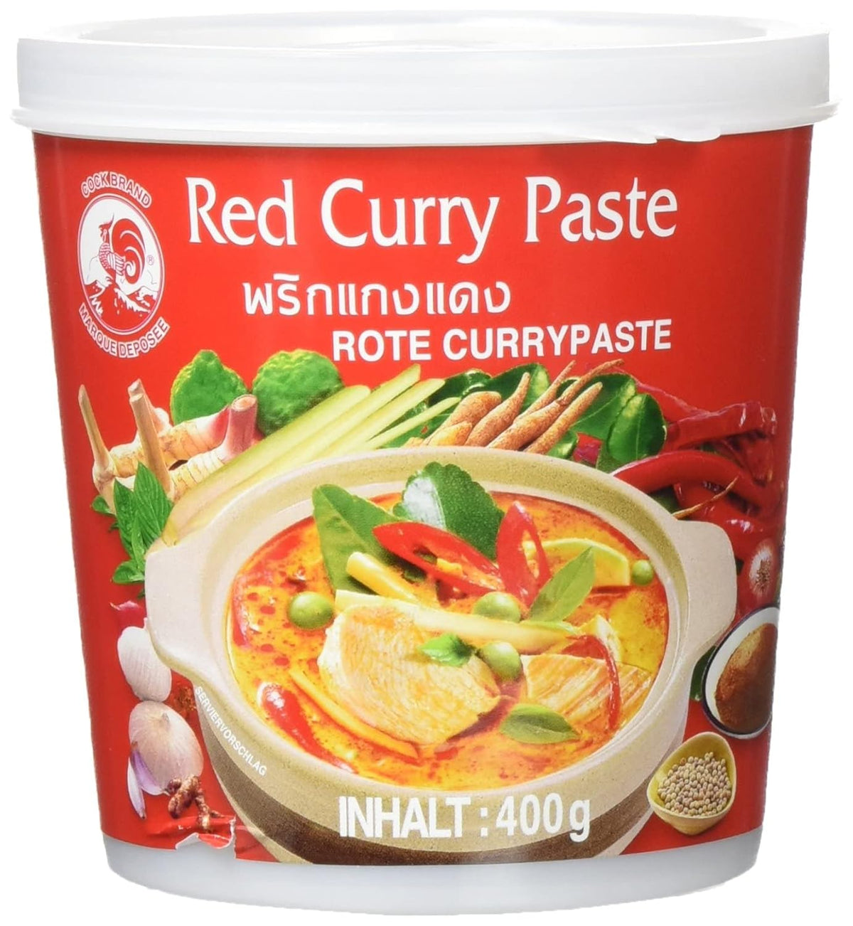 COCK Red Curry Paste 400g Dose