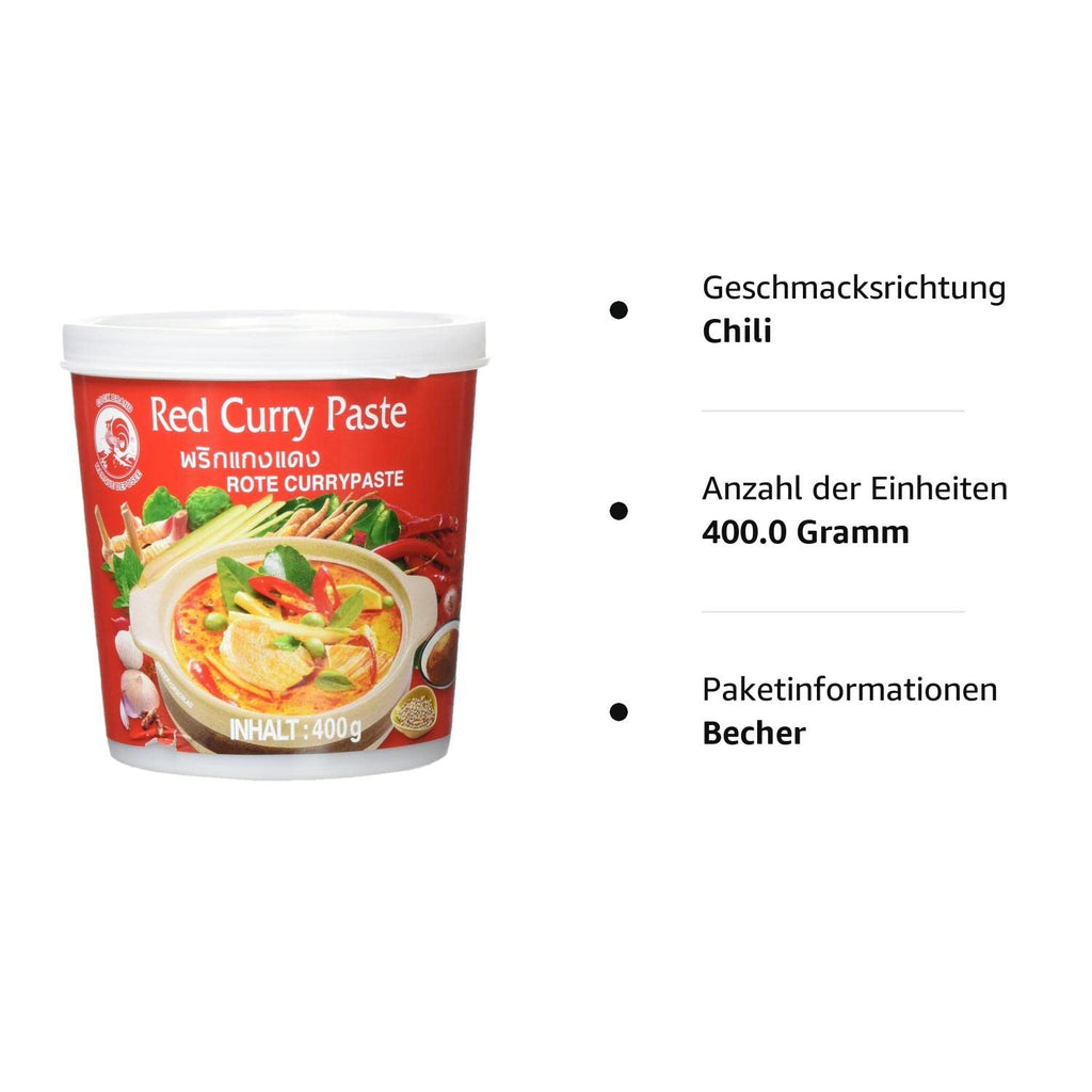 COCK Red Curry Paste 400g Dose