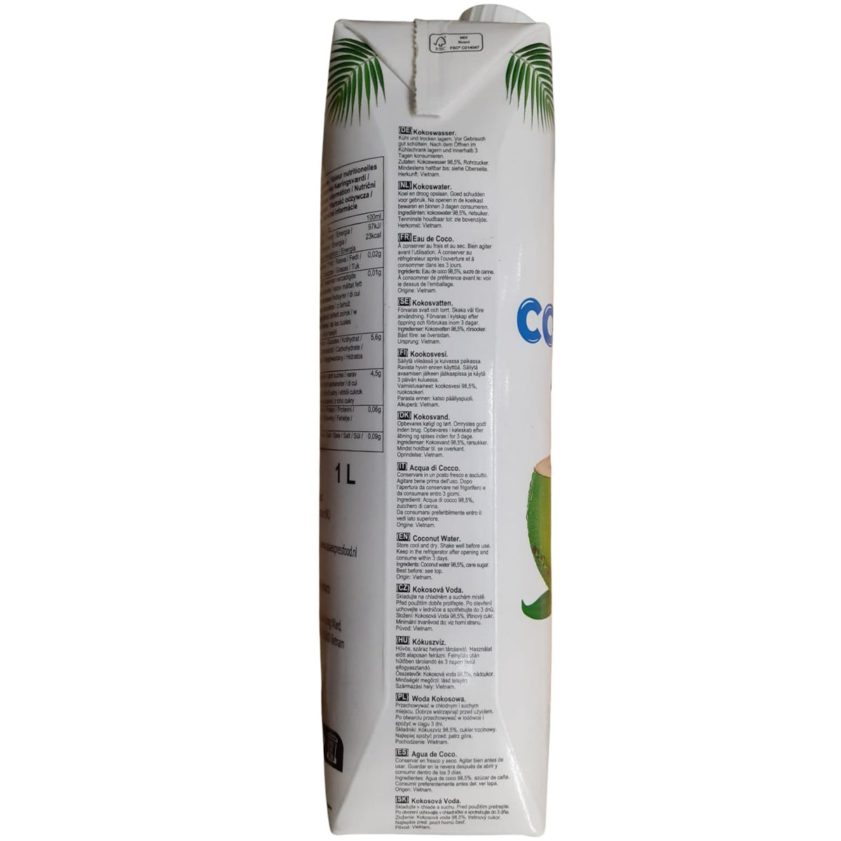 BAMBOO TREE Kokosnuss Wasser 1000ml