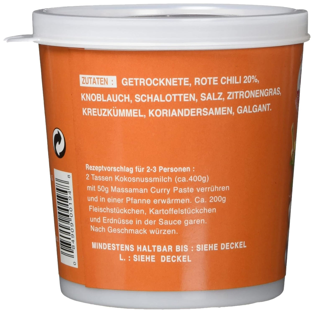 COCK Massaman Curry Paste 400g Dose