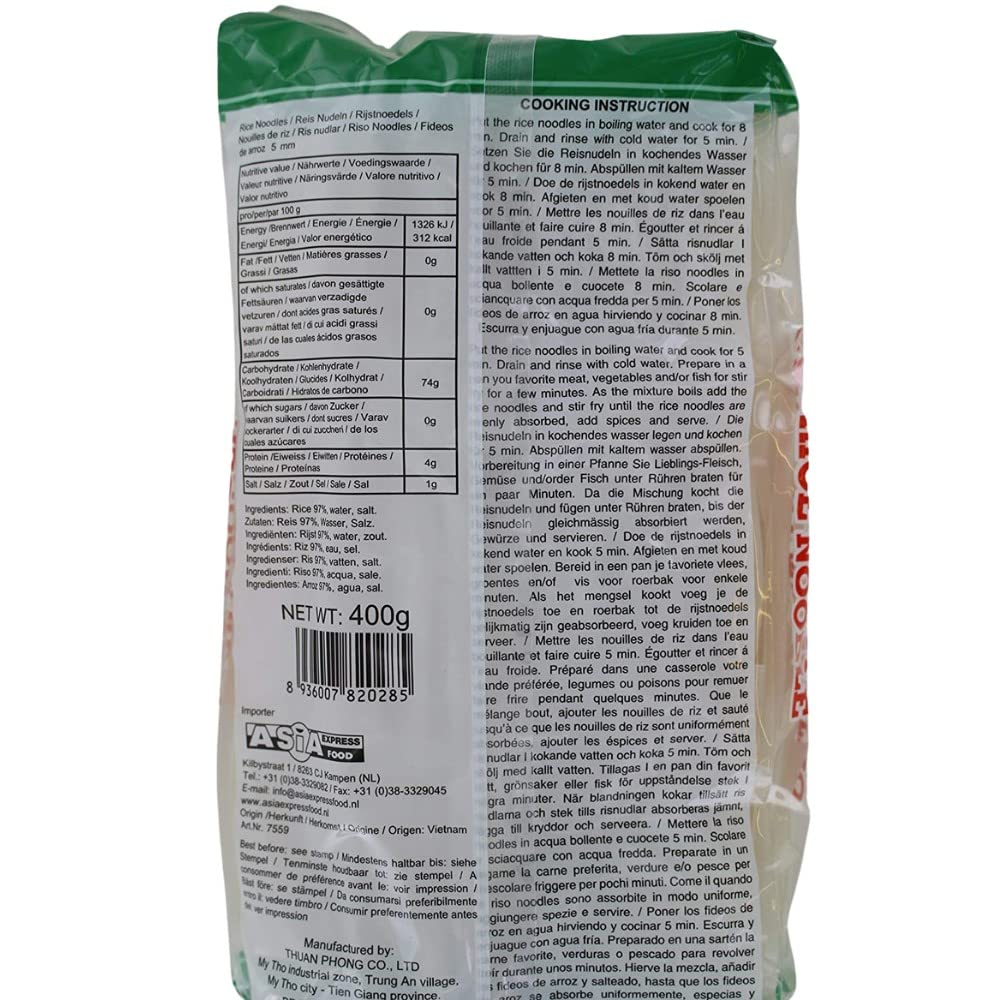 BAMBOO TREE Rice Noodle 5mm Reisnudeln 400g