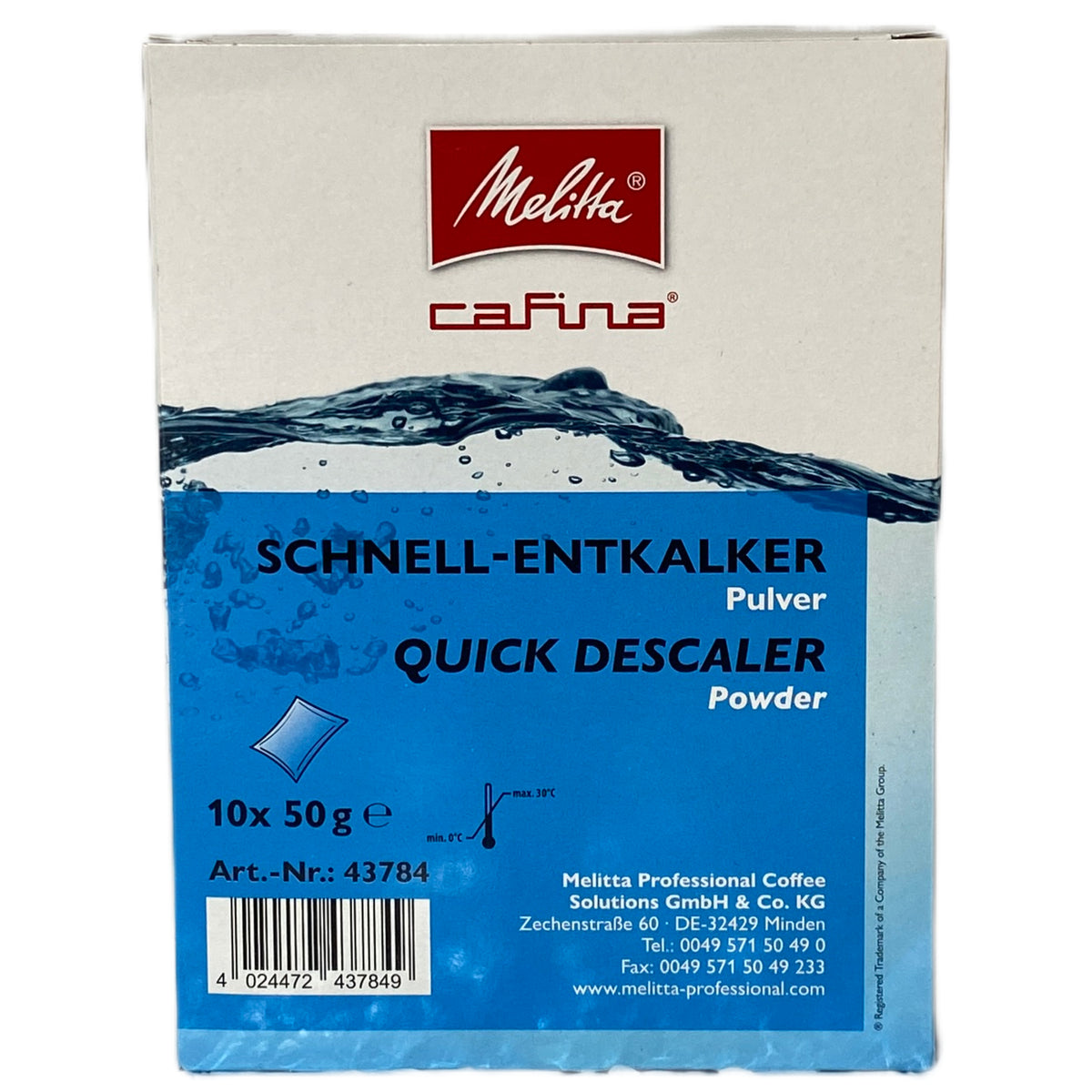 MELITTA CAFINA Schnell-Entkalker Pulver 10x50g
