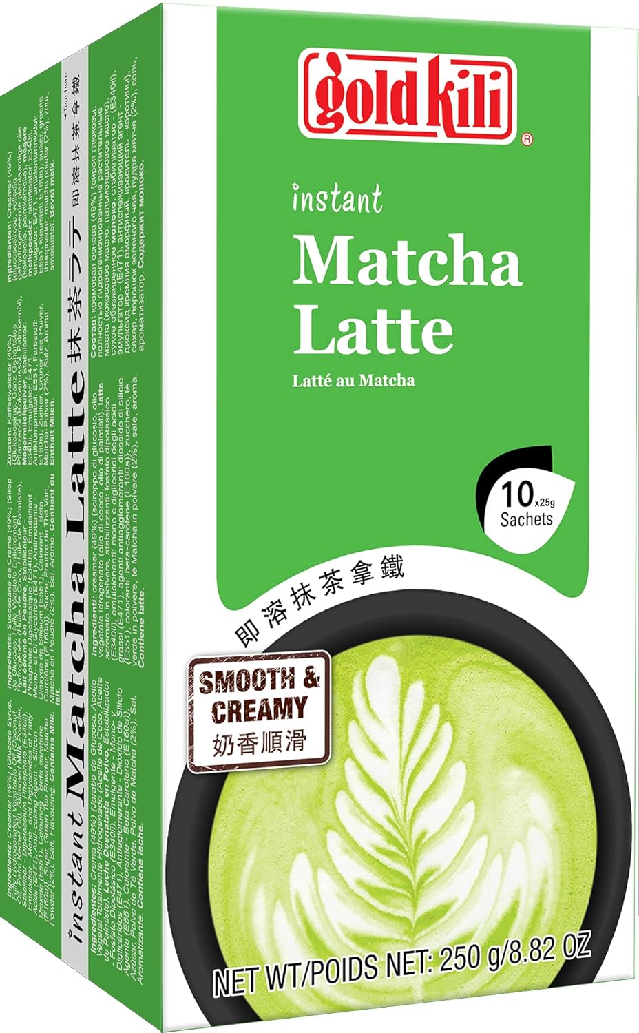 GOLD KILI Matcha Latte Instant Pulver 10x25g