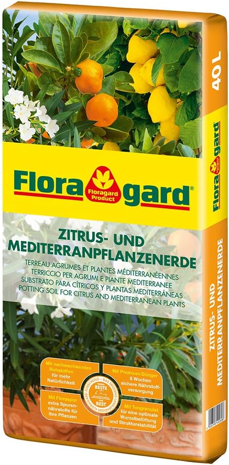 FLORAGARD Zitrus- und Kübelpflanzenerde 40L
