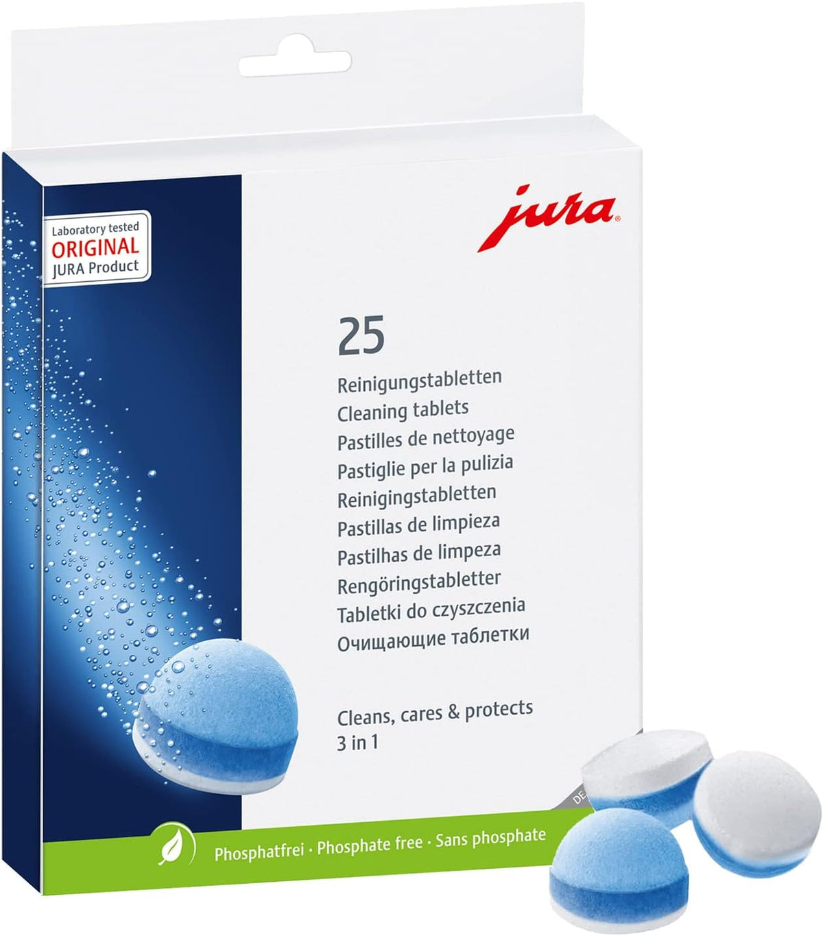 JURA Reinigungstabletten 25 Tabs Blister Pack