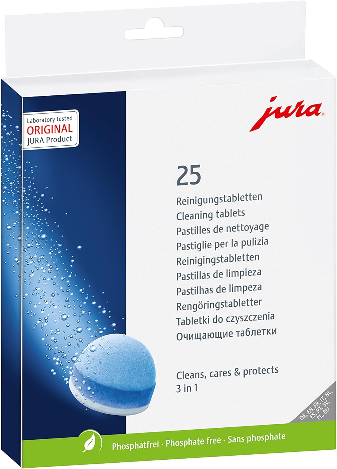 JURA Reinigungstabletten 25 Tabs Blister Pack