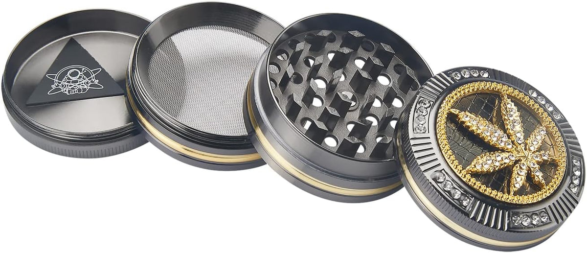 CHAMP HIGH Grinder Leaf Bling Bling 5 cm 4 Layers