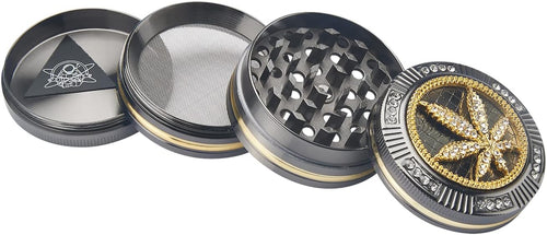 CHAMP HIGH Grinder Leaf Bling Bling 5 cm 4 Layers