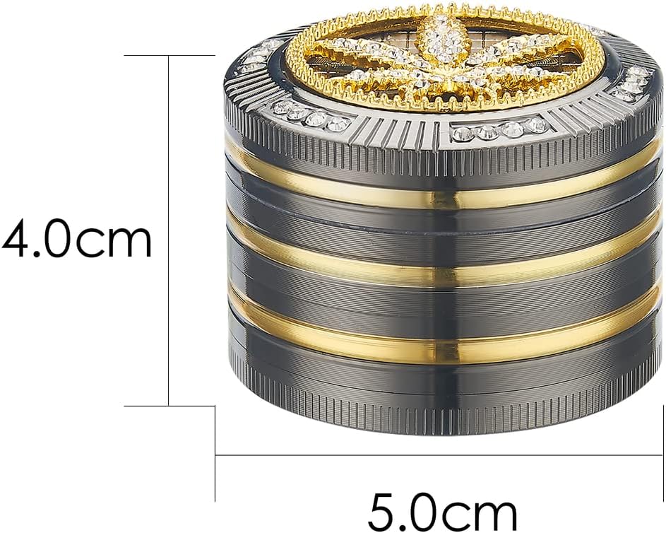 CHAMP HIGH Grinder Leaf Bling Bling 5 cm 4 Layers