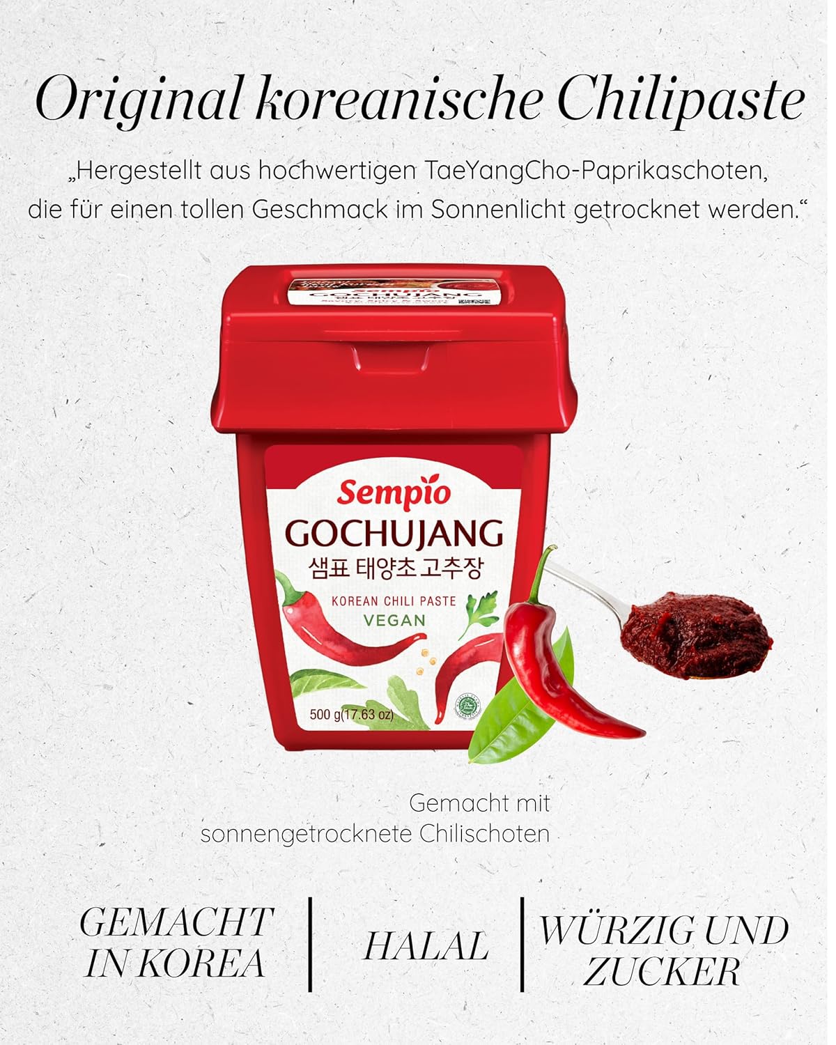 SEMPIO Gochujang Korean Red Chili Paste 500g