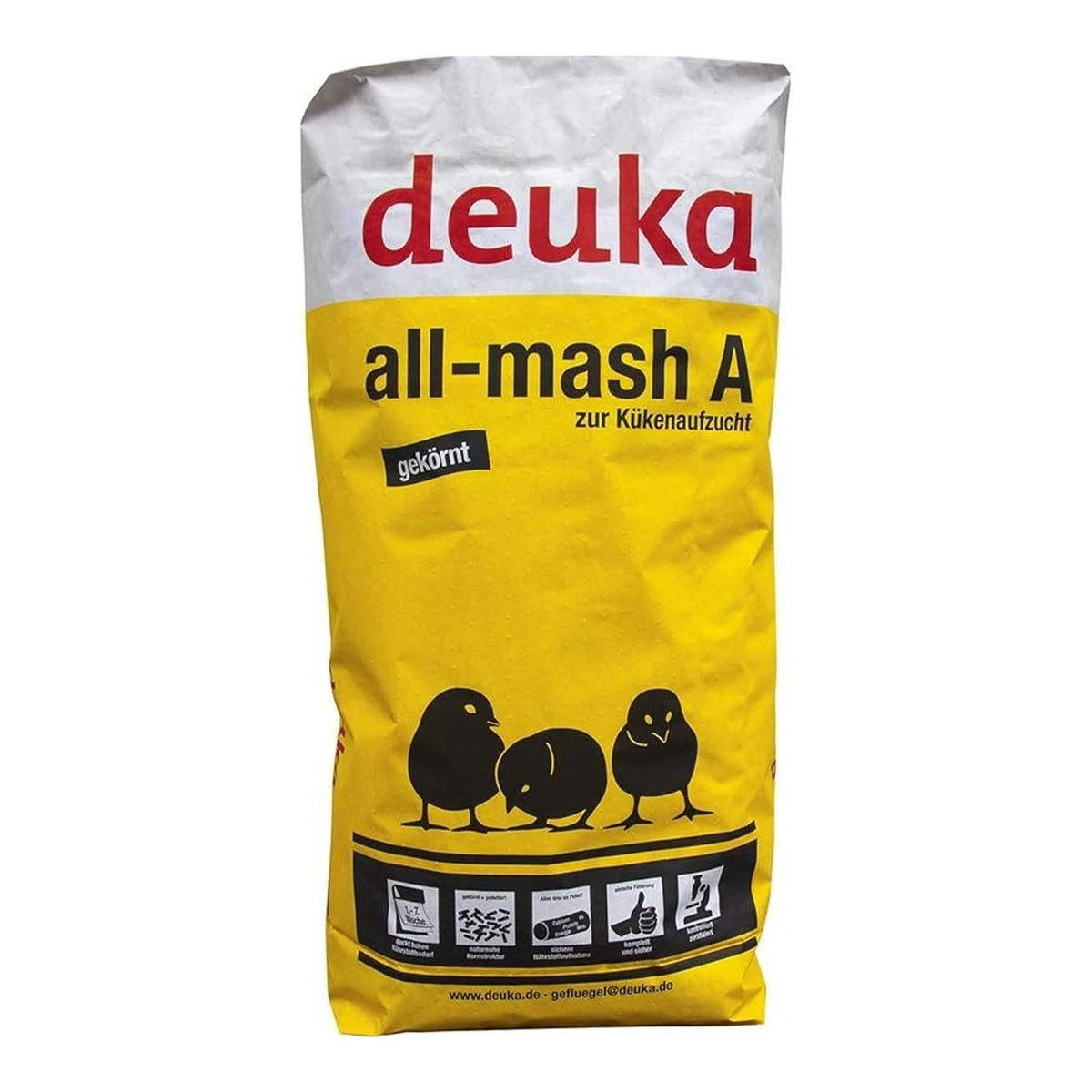DEUKA all-mash A gekörnt für Küken o. Cocci 25 kg