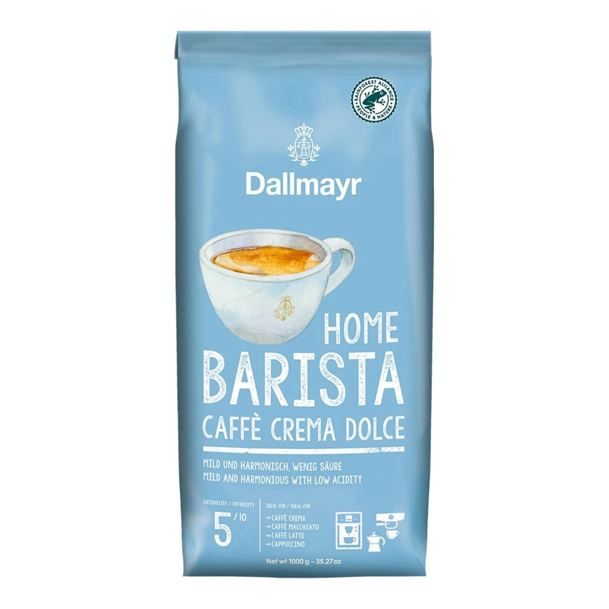 DALLMAYR HOME BARISTA CAFFE CREMA DOLCE ganze Bohnen 1000g