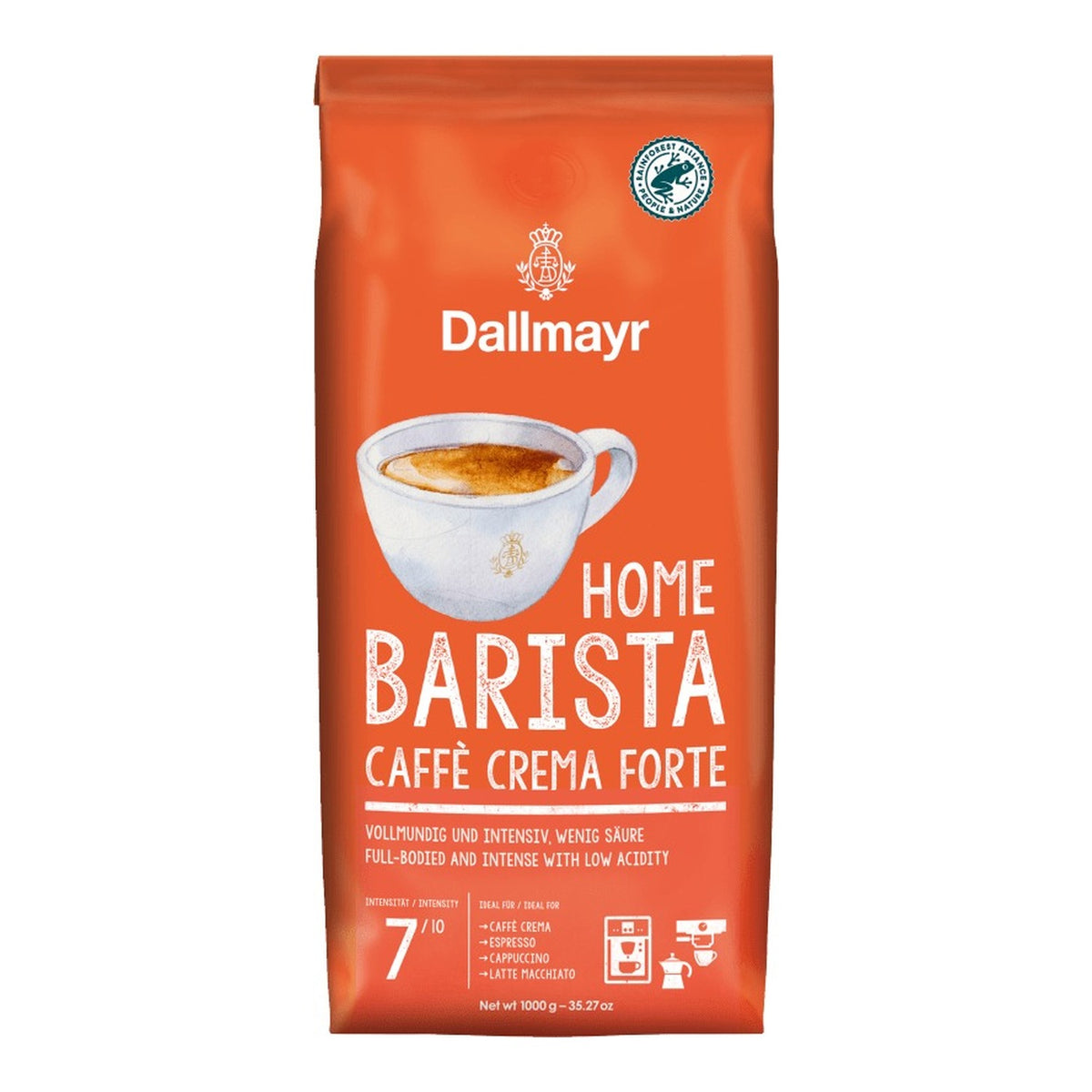 DALLMAYR HOME BARISTA CAFFE CREMA FORTE ganze Bohnen 1000g