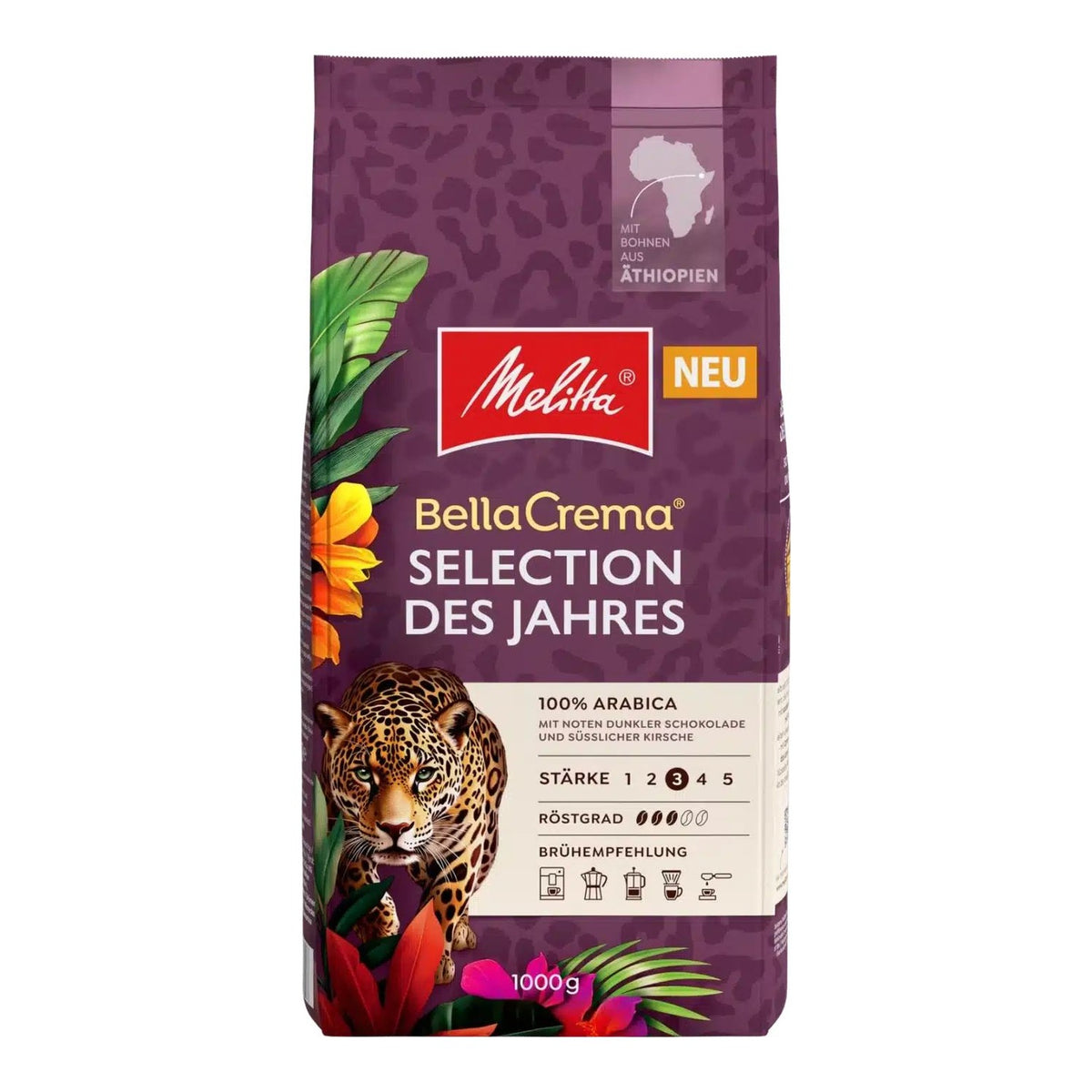 MELITTA BELLA CREMA Selection des Jahres ganze Bohnen 1000g