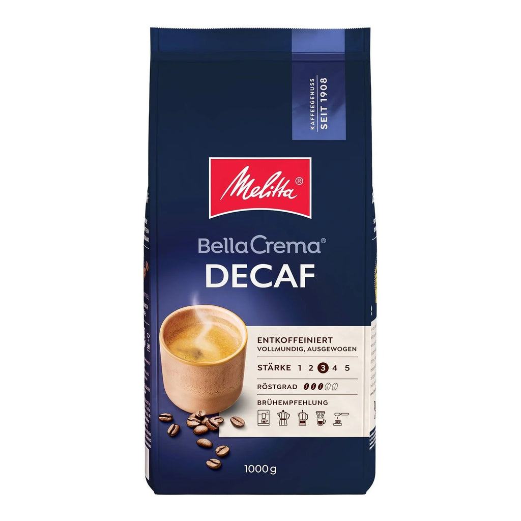 MELITTA BELLA CREMA DECAF ganze Bohnen 1000g