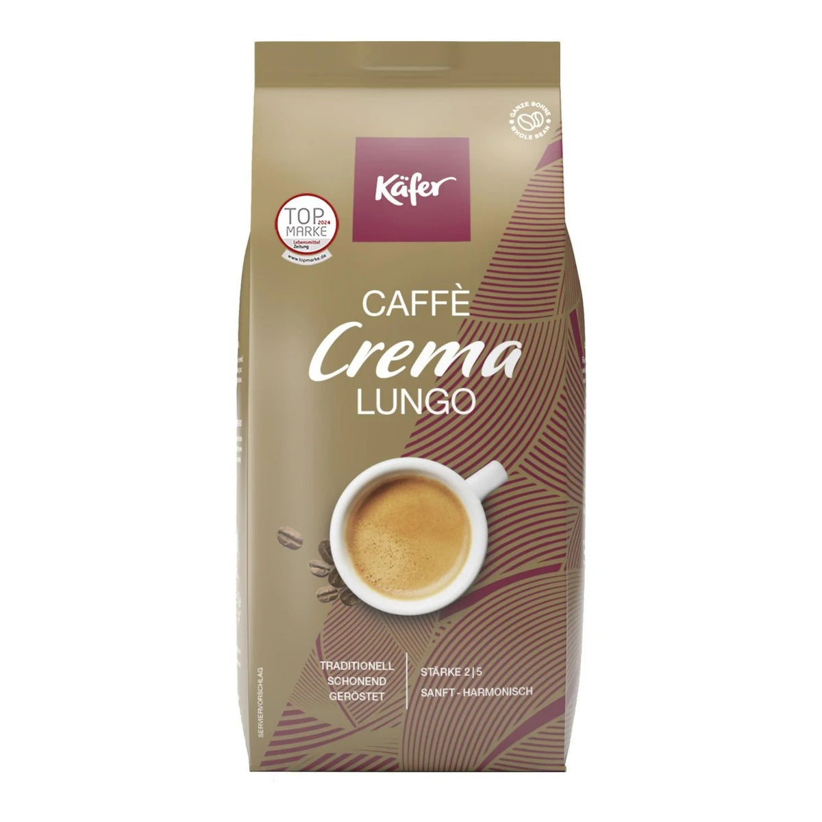 KÄFER Caffè Crema Lungo ganze Bohnen 1000g