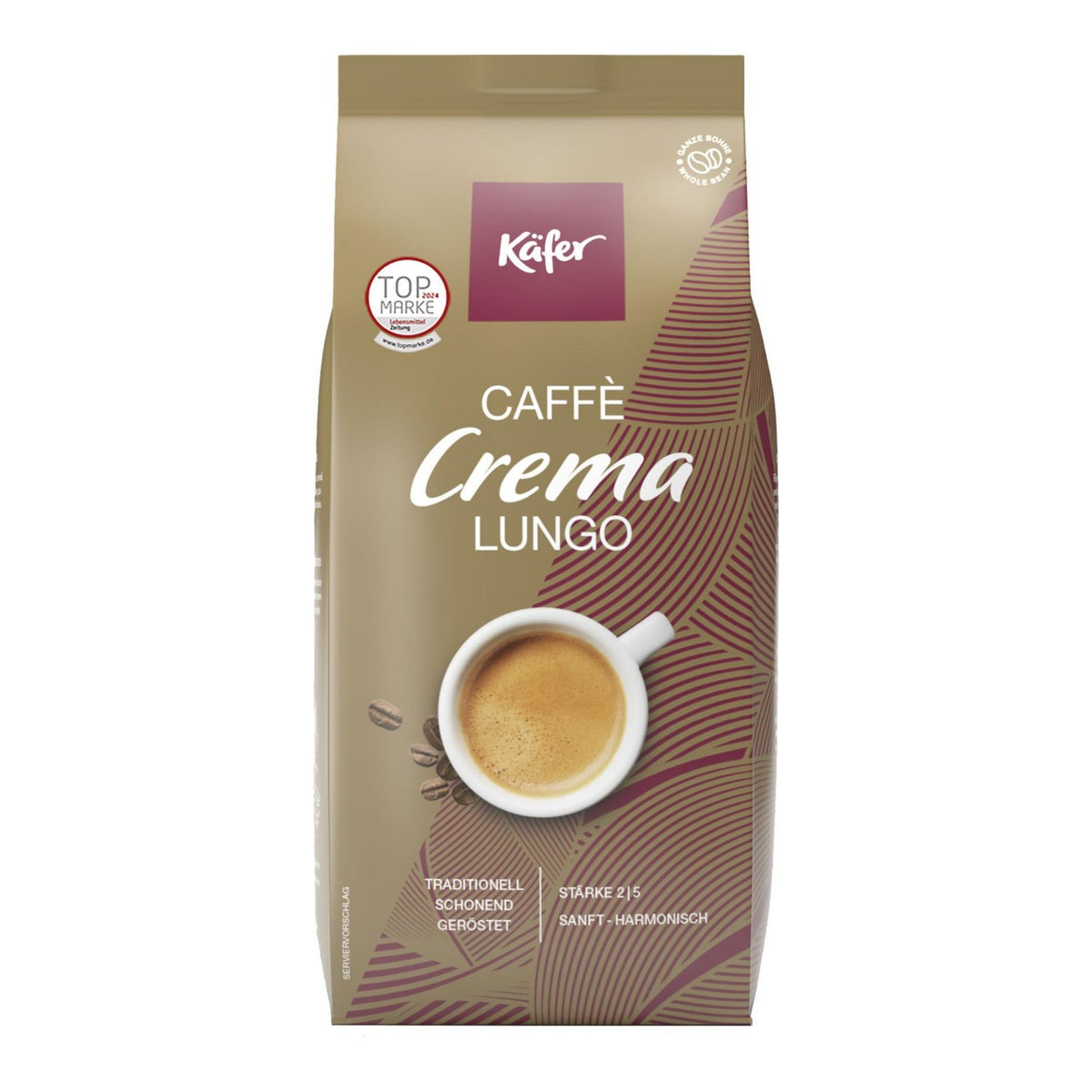 KÄFER Caffè Crema Lungo ganze Bohnen 1000g