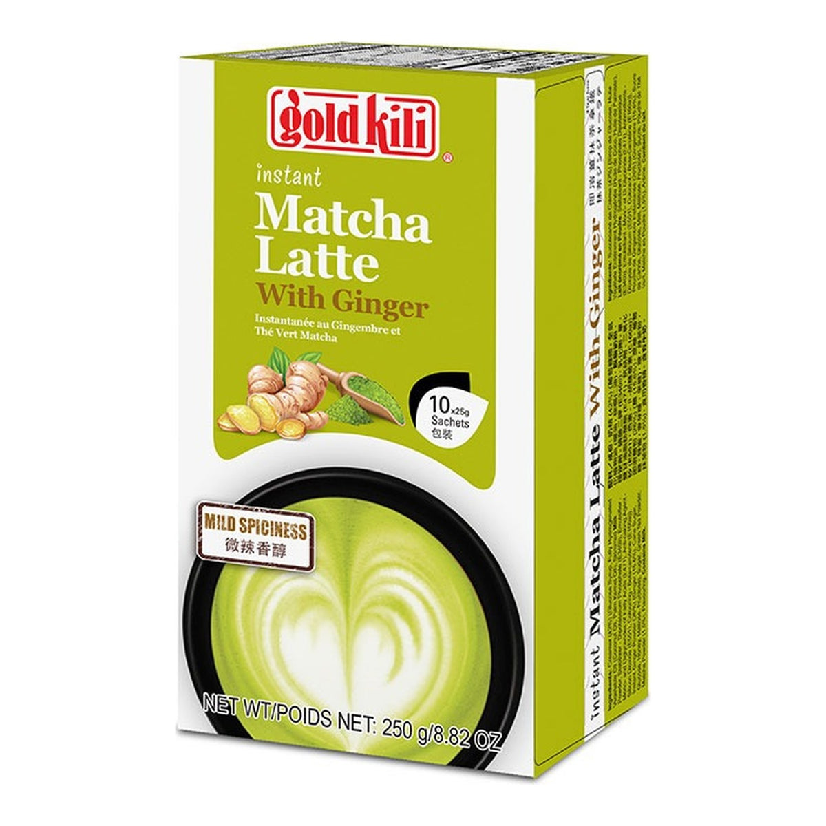 GOLD KILI Matcha Latte Instant Pulver Ginger 10x25g