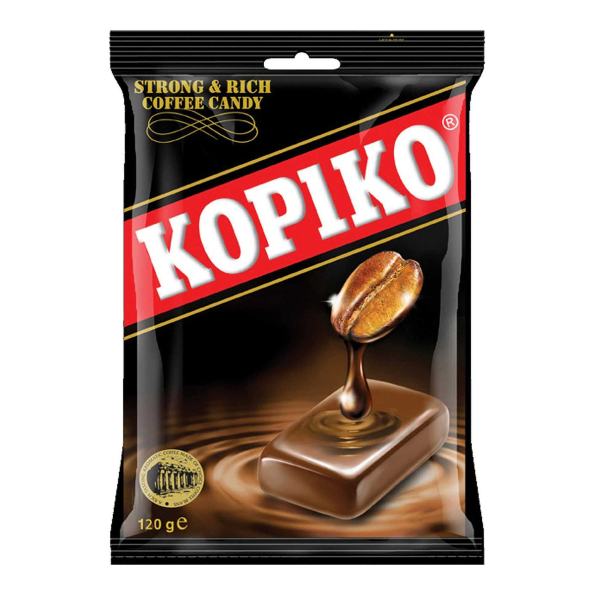 KOPIKO Coffee Candy 120 g – Kaffeebonbons Strong & Rich aus Indonesien