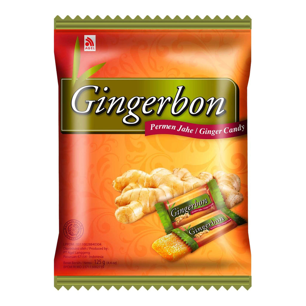 GINGERBON Ingwer Bonbons 620 g – Kaubonbons mit Ingwer aus Indonesien