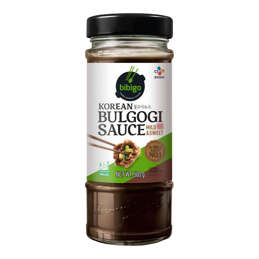 BIBIGO Bulgogi Soße Mild & Süß, koreanische Marinade und Grillsauce, 500 g