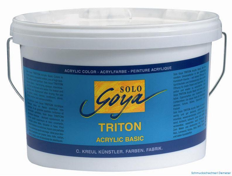 KREUL Triton Acrylic Liquid Schwarz 2500 ml – flüssige Künstler-Acrylfarbe, matt
