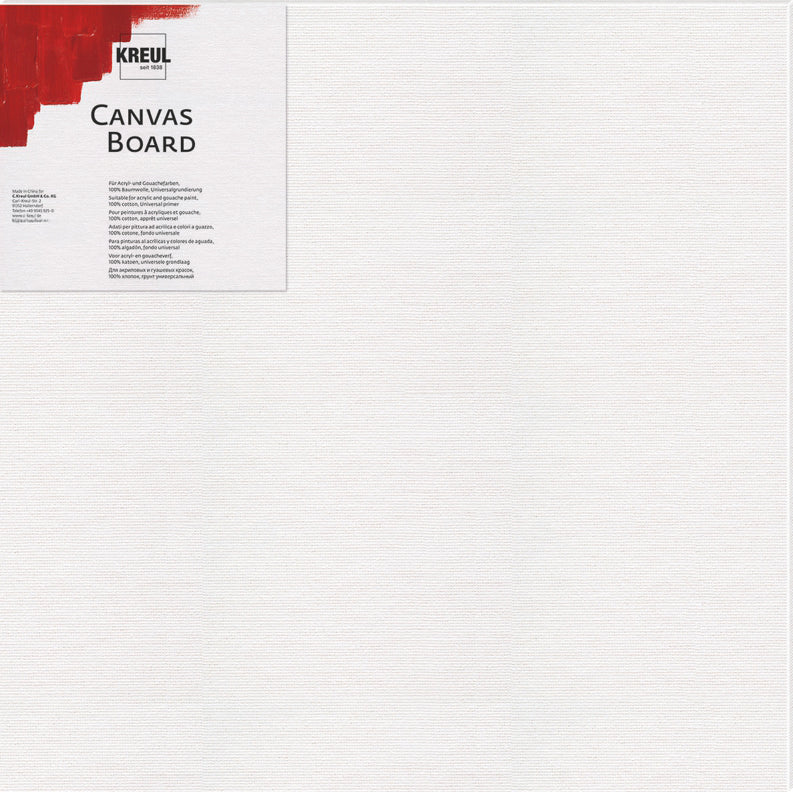 KREUL Canvas Board 40 x 50 cm – Malkarton mit Leinwand