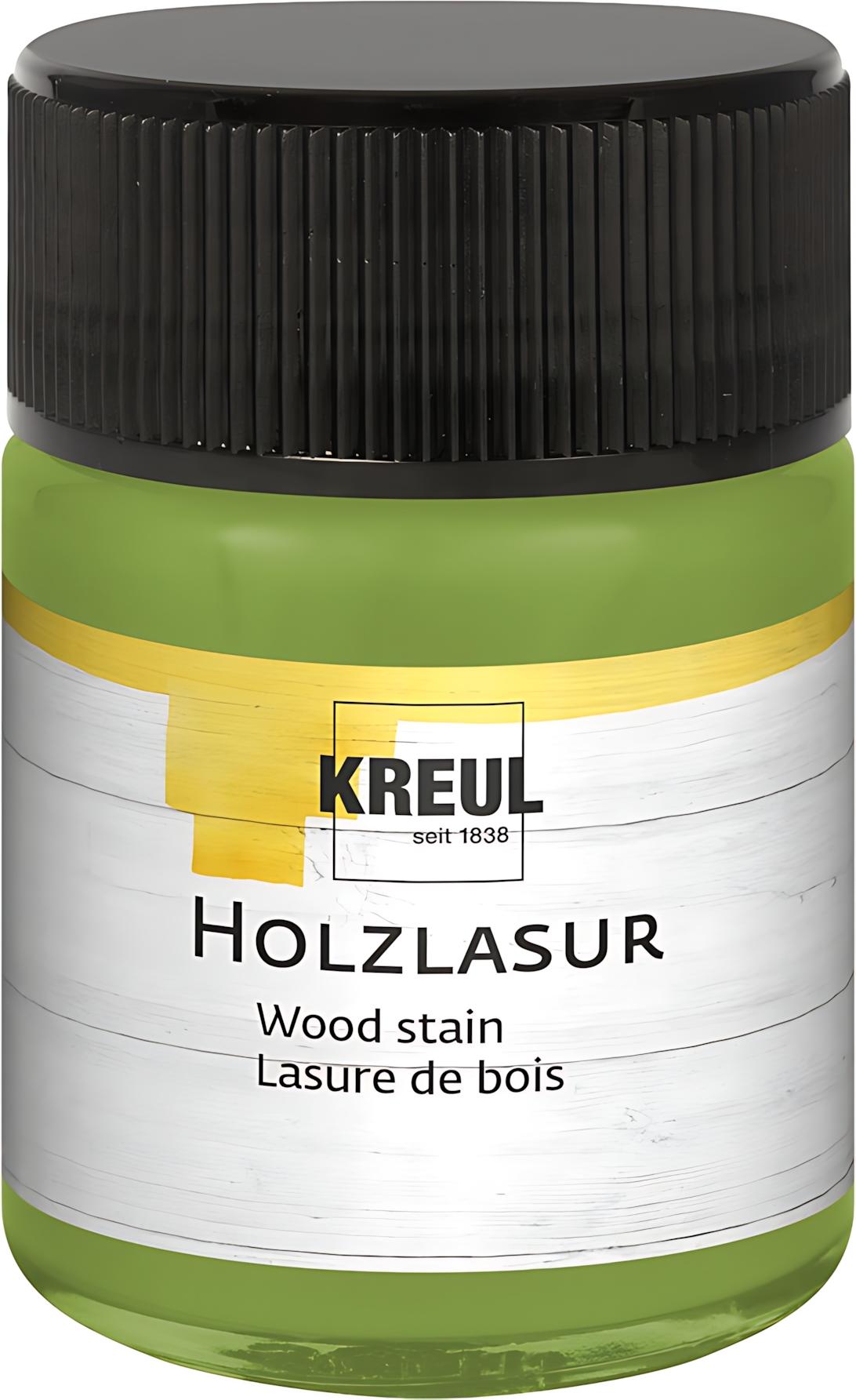 KREUL Holzlasur Pistazie 50 ml – Bastel-Lasur für Holz