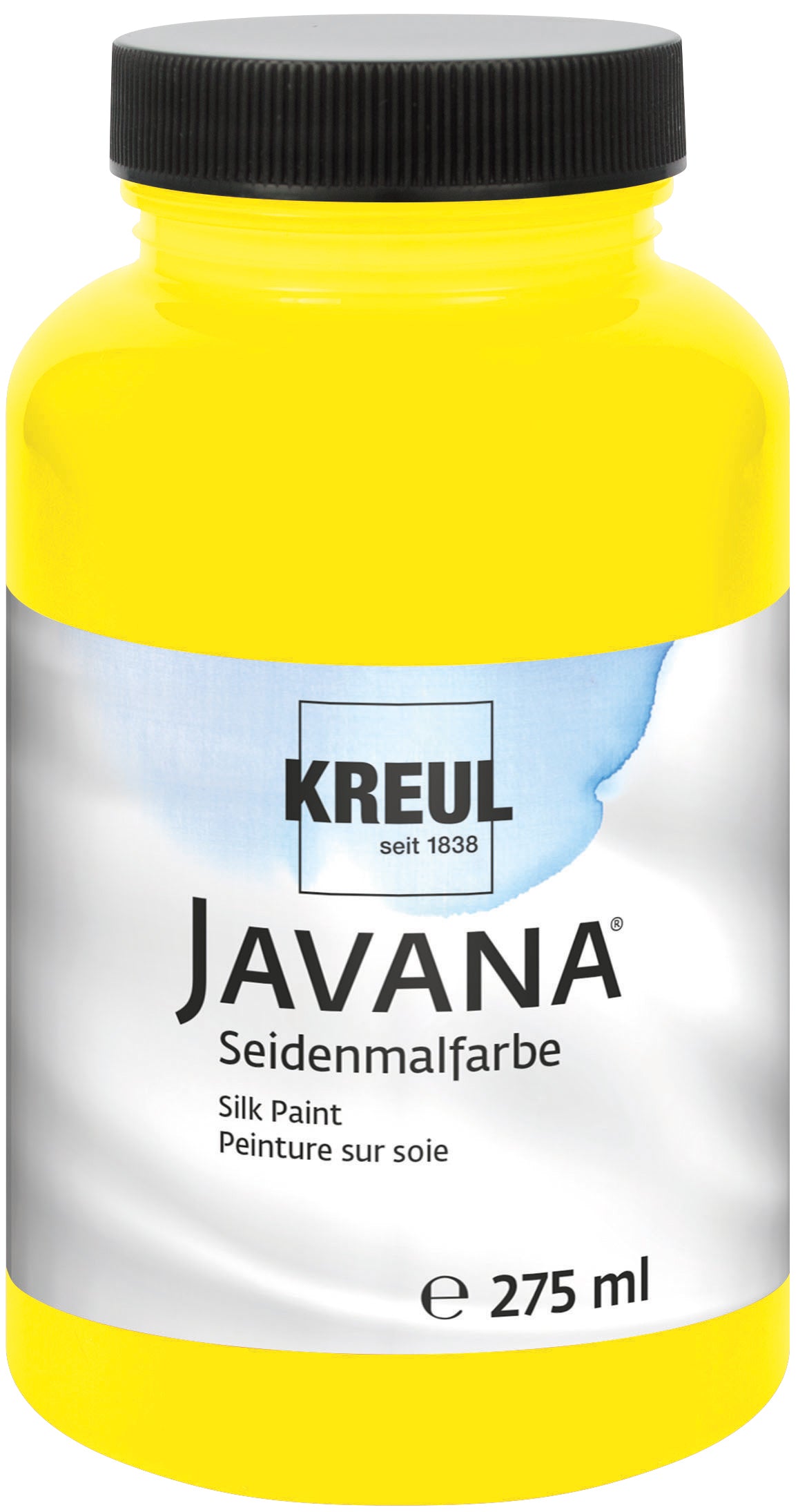KREUL Javana Seidenmalfarbe Gelb 275 ml – brillante Seidenmalfarbe