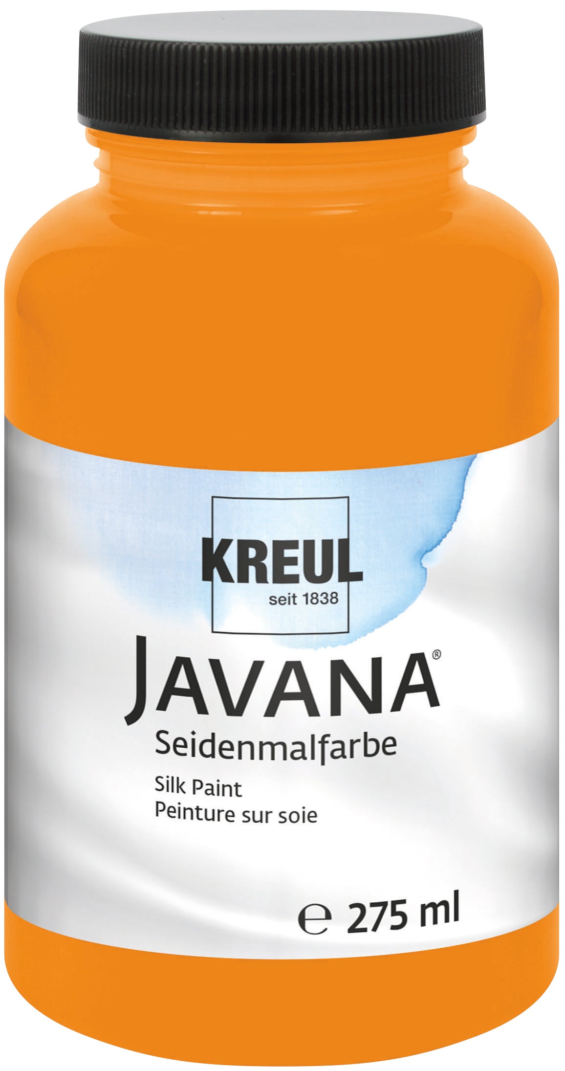 KREUL Javana Seidenmalfarbe Orange 275 ml – brillante Seidenmalfarbe
