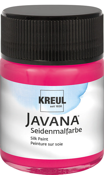 KREUL Javana Seidenmalfarbe Weinrot 50 ml – brillante Seidenmalfarbe