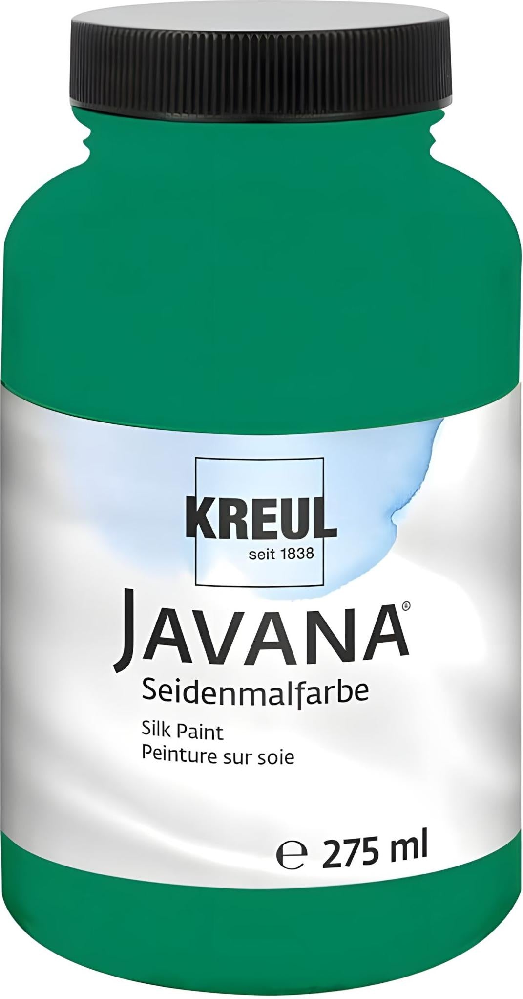 KREUL Javana Seidenmalfarbe Dunkelgrün 275 ml – brillante Seidenmalfarbe