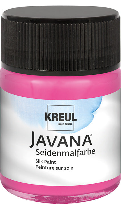 KREUL Javana Seidenmalfarbe Pink 50 ml – brillante Seidenmalfarbe