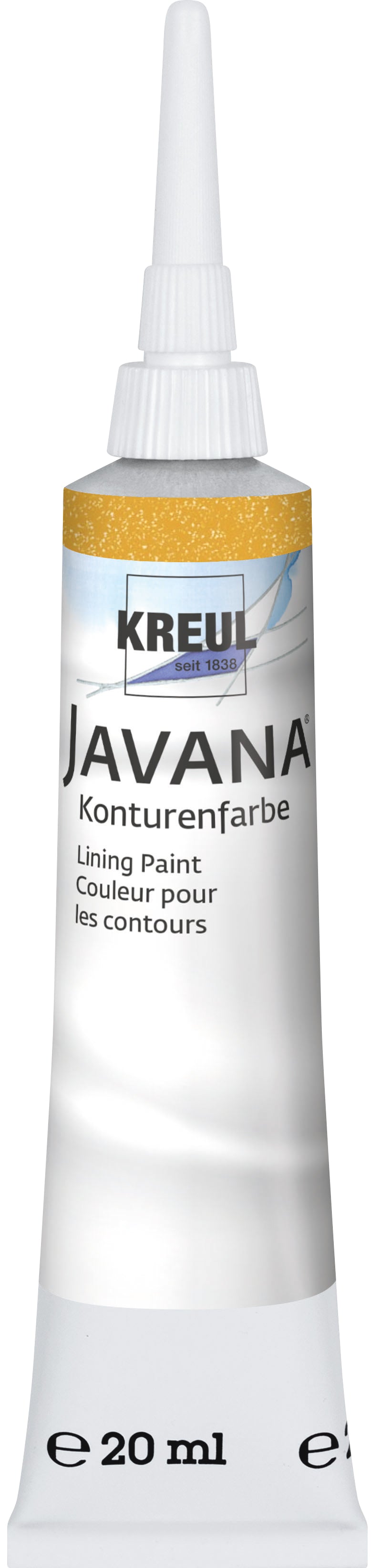 KREUL Javana Konturenfarbe Perlglanz-Effekt Gold 20 ml