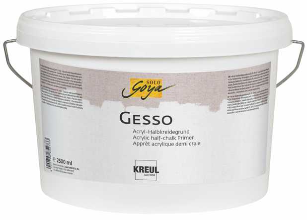 KREUL SOLO GOYA Gesso Weiß 2500 ml – Grundierung für Maluntergründe