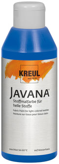 KREUL Javana Stoffmalfarbe für helle Stoffe Royalblau 250 ml – Textilfarbe