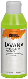 KREUL Javana Stoffmalfarbe für helle Stoffe Maigrün 250 ml – Textilfarbe