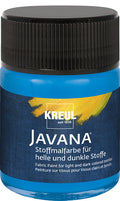 KREUL Javana Stoffmalfarbe für helle und dunkle Stoffe Blau 50 ml