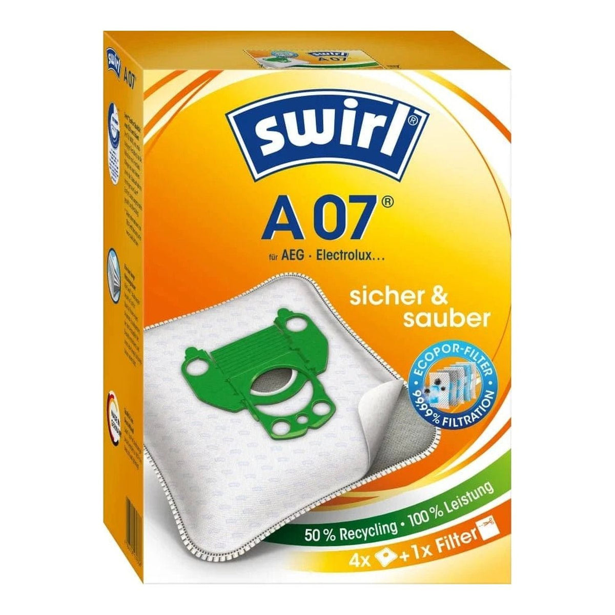 SWIRL Vacuum cleaner bags A07 MP Plus EU12