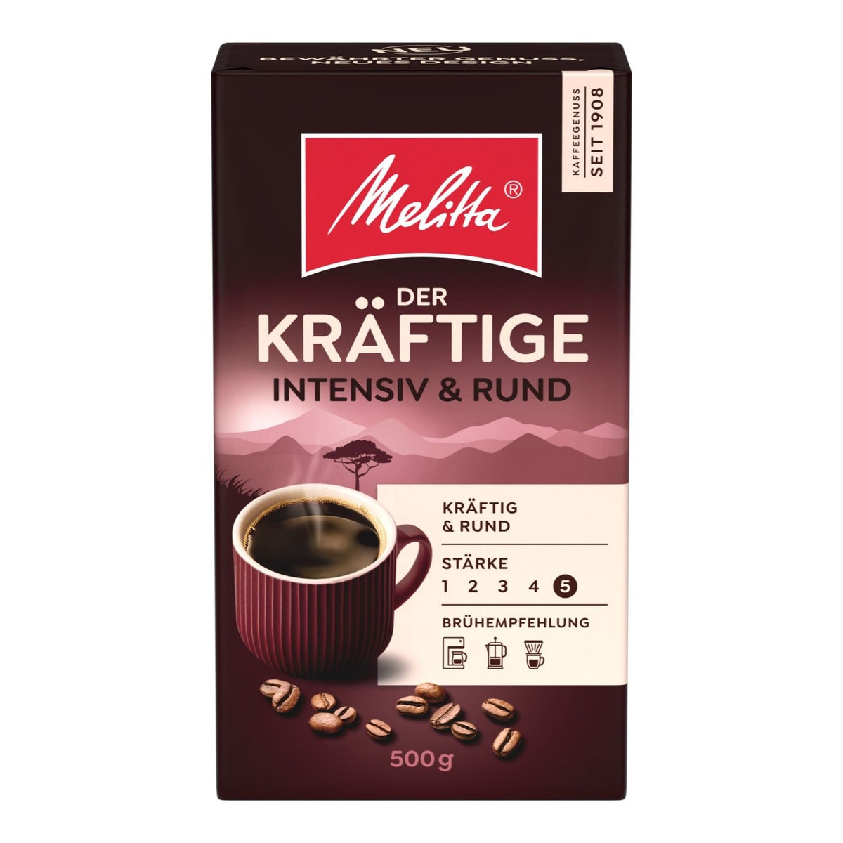 MELITTA DER KRÄFTIGE ground coffee 500g
