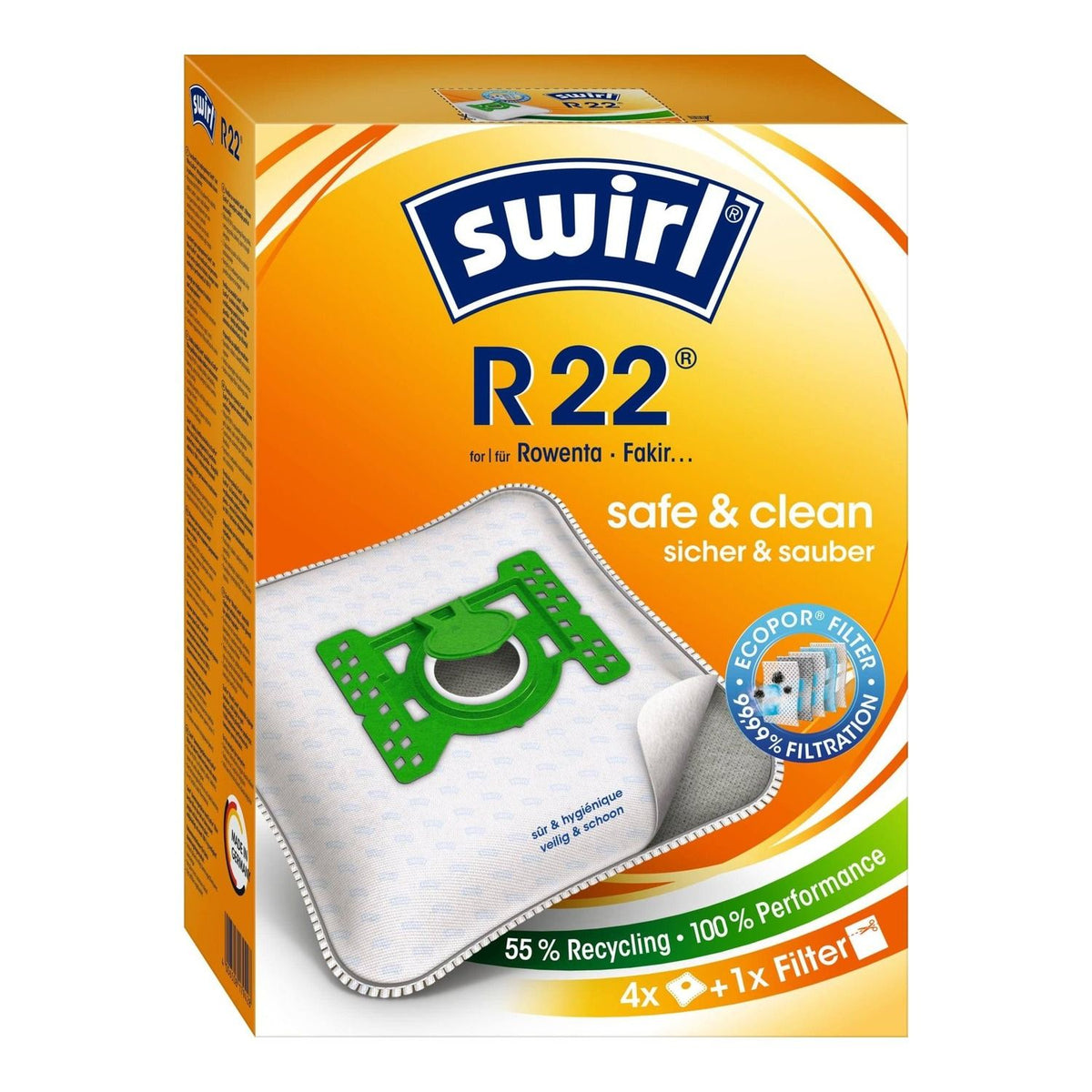 SWIRL Vacuum cleaner bags R22 MP Plus EU12